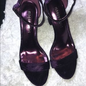 Madden Girl Plum Purple Velvet Heel